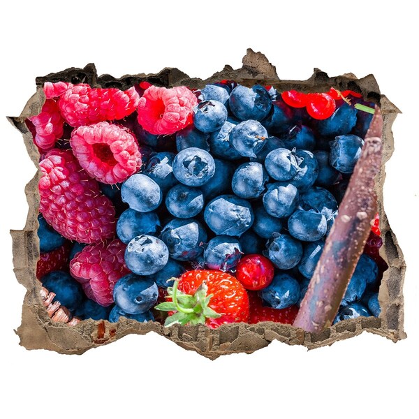 3d lyuk fal dekoráció Gyümölcsös lyuk a falban