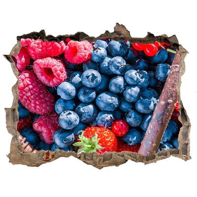 3d lyuk fal dekoráció Gyümölcsös lyuk a falban