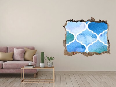 3d lyuk fal dekoráció Tengeri mozaik egy fali lyukban