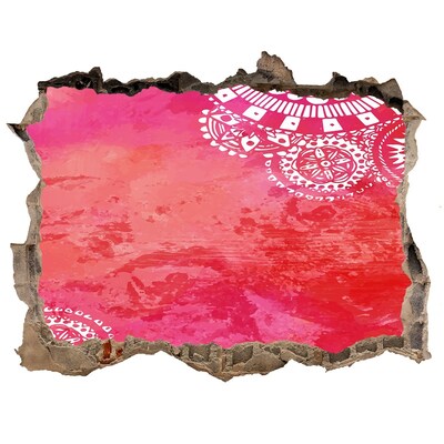 3d lyuk fal dekoráció Színes lyuk a falban