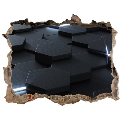 3d lyuk fal dekoráció Modern tér a falak mögött