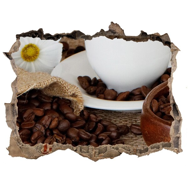 3d lyuk fal dekoráció Kávézás otthonod kényelmében