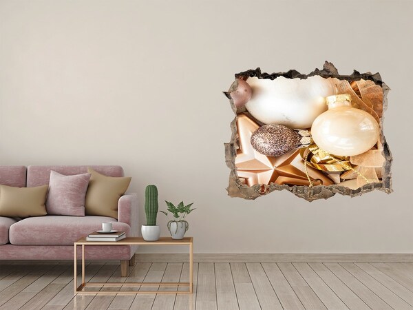 3d lyuk fal dekoráció Lyuk a falban karácsonyi díszek