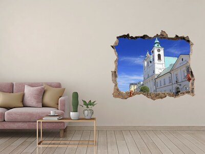 3d lyuk fal dekoráció Történelmi templom a városban