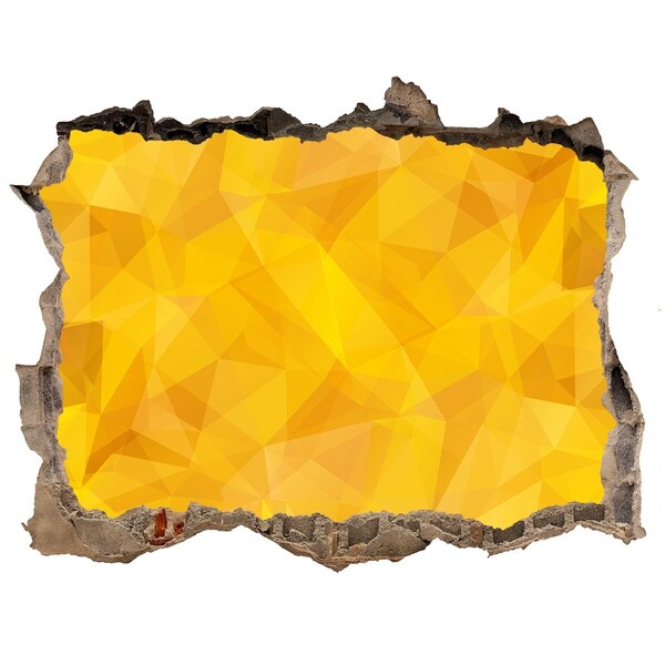 3d lyuk fal dekoráció Az arany repedés a falon