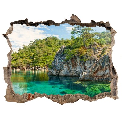 3d lyuk fal dekoráció Paradicsom-öböl