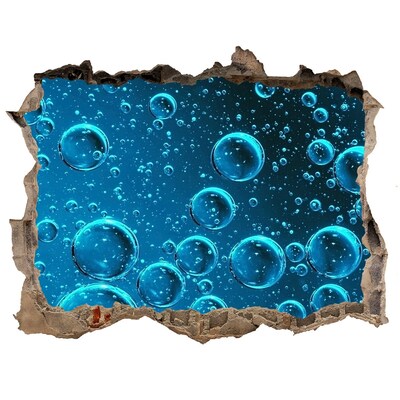 3d lyuk fal dekoráció Víz alatti világ buborékokkal