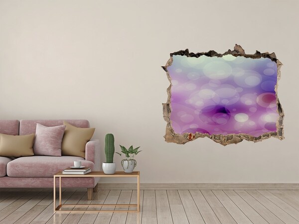 3d lyuk fal dekoráció Színes lyuk a falban