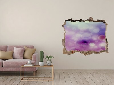 3d lyuk fal dekoráció Színes lyuk a falban