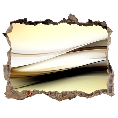 3d lyuk fal dekoráció Absztrakt tájkép egy lyukban a falban