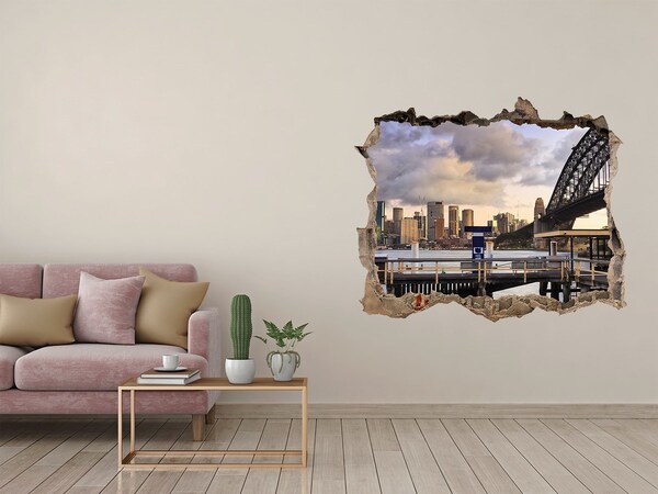 3d lyuk fal dekoráció Bridge sydney