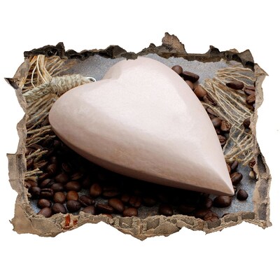 3d lyuk fal dekoráció Egy kávé oázis a romok között