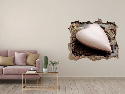 3d lyuk fal dekoráció Egy kávé oázis a romok között