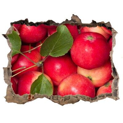 3d lyuk fal dekoráció Piros alma