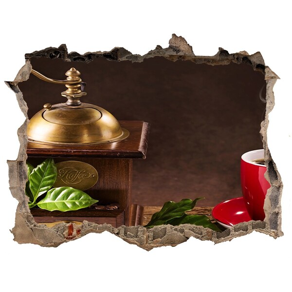 3d lyuk fal dekoráció Kávéoázis az otthon szívében