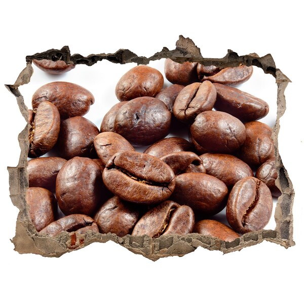 3d lyuk fal dekoráció Kávé egy romos falban