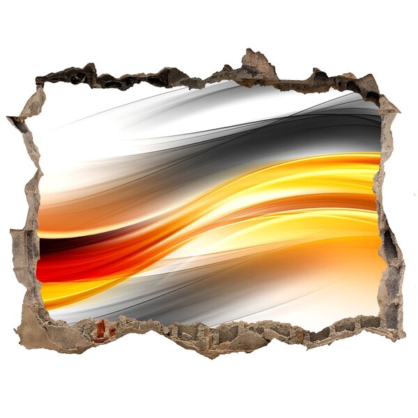 3d lyuk fal dekoráció Áttörés a beton színeiben