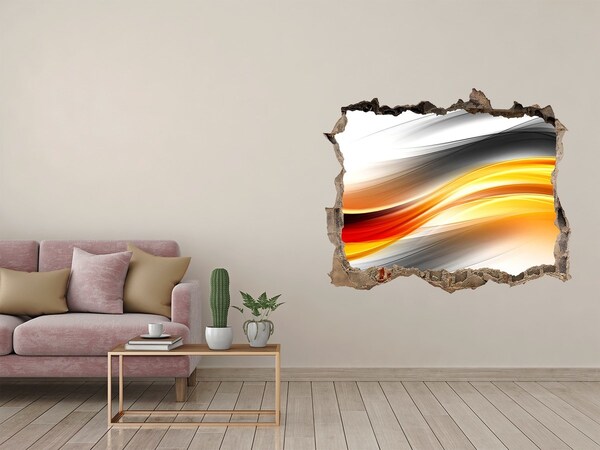 3d lyuk fal dekoráció Áttörés a beton színeiben