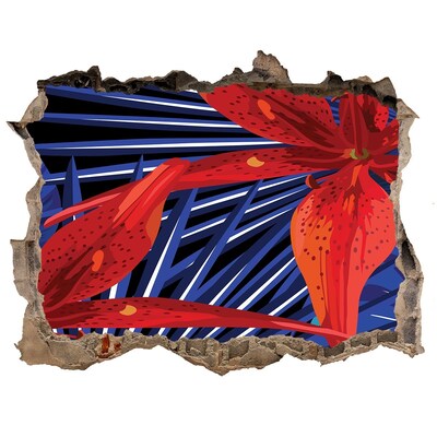 3d lyuk fal dekoráció Virágos színpompa