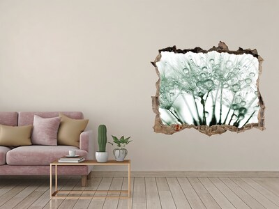 3d lyuk fal dekoráció Virágos álom a fal mögött