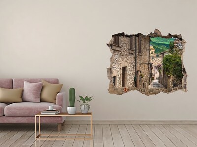 3d lyuk fal dekoráció Egy bájos város Toszkánában