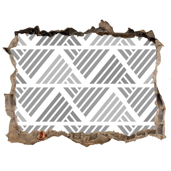 3d lyuk fal dekoráció Geometria a betonban