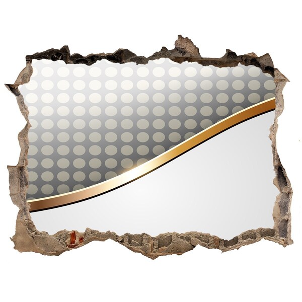 3d lyuk fal dekoráció Törött tükörfal