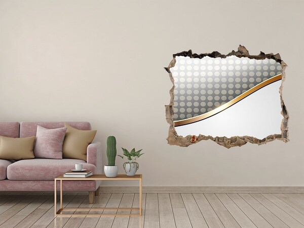 3d lyuk fal dekoráció Törött tükörfal