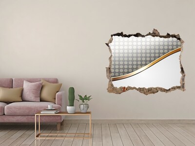 3d lyuk fal dekoráció Törött tükörfal
