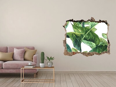 3d lyuk fal dekoráció Egy zöld oázis betonban