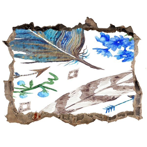 3d lyuk fal dekoráció Egy titokzatos oázis a dzsungelben