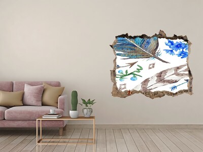 3d lyuk fal dekoráció Egy titokzatos oázis a dzsungelben