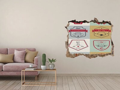 3d lyuk fal dekoráció Gördeszkapark a városban