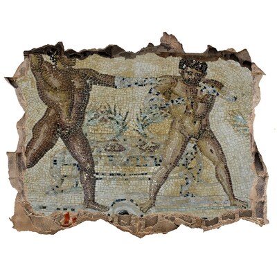 3d lyuk fal dekoráció Ősi gladiátorharc
