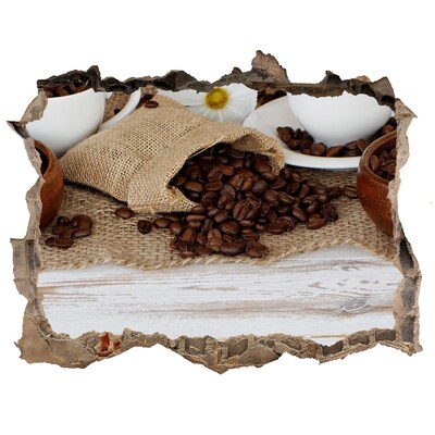 3d lyuk fal dekoráció Kávézás természetes környezetben