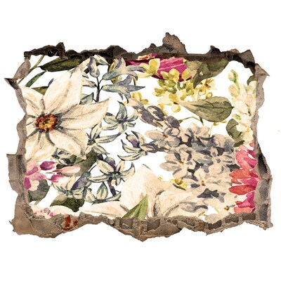 3d lyuk fal dekoráció Virágoskert a fal mögött