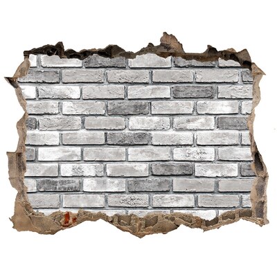 3d lyuk fal dekoráció Egy romos téglafal