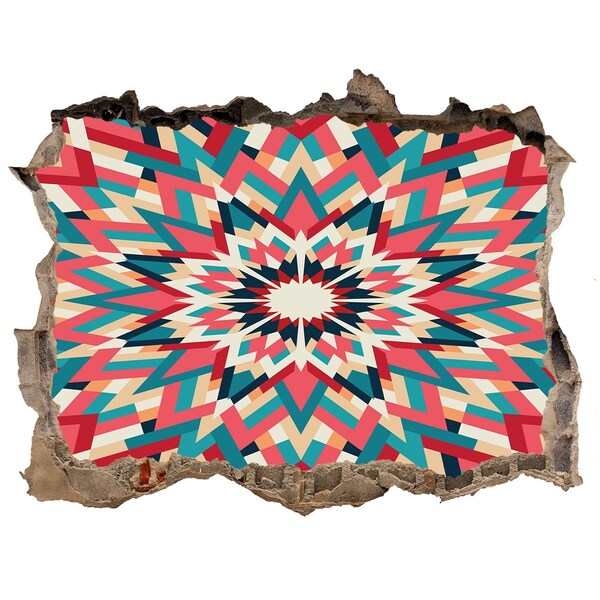 3d lyuk fal dekoráció Geometria a lyukban