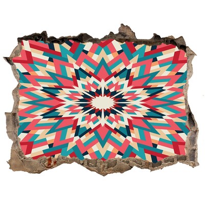 3d lyuk fal dekoráció Geometria a lyukban