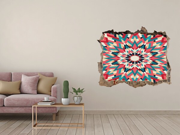 3d lyuk fal dekoráció Geometria a lyukban