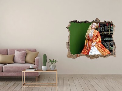 3d lyuk fal dekoráció Királyi bál történelmi belső térben