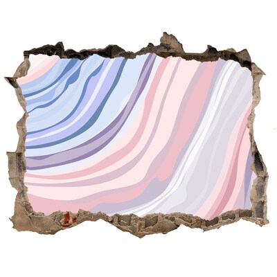 3d lyuk fal dekoráció Színes lyuk a falban