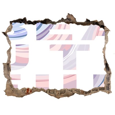 3d lyuk fal dekoráció Graffiti stílusú belső tér