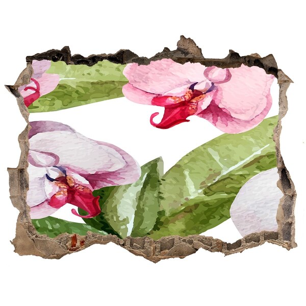 3d lyuk fal dekoráció Virágparadicsom a falak mögött