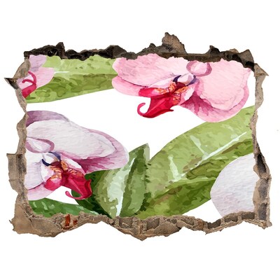 3d lyuk fal dekoráció Virágparadicsom a falak mögött