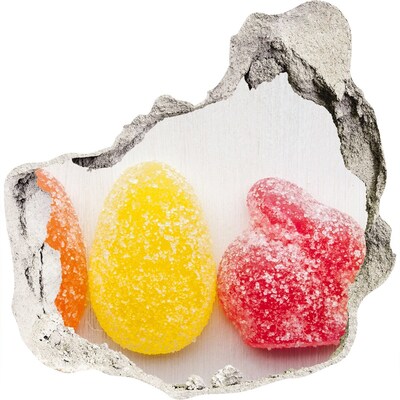 3d fali matrica lyuk a falban Édes zselés bab egy lyukban a falban