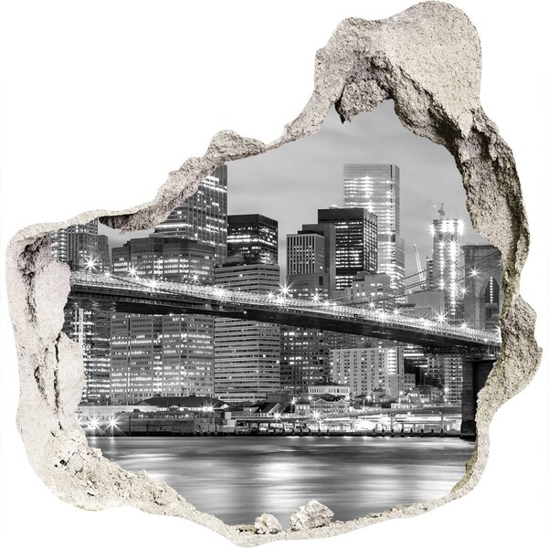 3d fali matrica lyuk a falban New York Brooklyn hídja