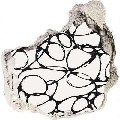 3d fali matrica lyuk a falban Absztrakt minták a falon