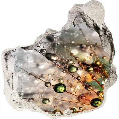 3d fali matrica lyuk a falban Kristályszerkezet fényben