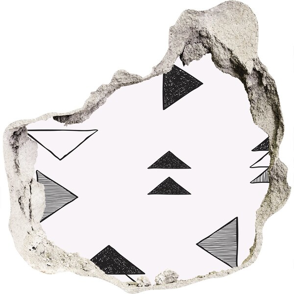 3d fali matrica lyuk a falban Geometrikus minták a falon